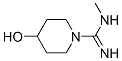 1-Piperidinecarboximidamide, 4-hydroxy-n-methyl-(9ci) Structure,684207-49-6Structure