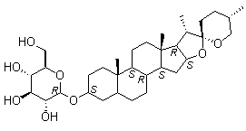 知母皂苷Ａ1結(jié)構(gòu)式_68422-00-4結(jié)構(gòu)式