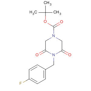 4-(4-氟-芐基)-3,5-二氧代-哌嗪-1-羧酸叔丁酯結(jié)構(gòu)式_684284-53-5結(jié)構(gòu)式