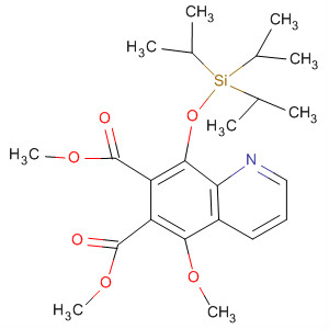 5-Methoxy-8-triisopropylsilanyloxy-quinoline-6,7-dicarboxylic acid dimethyl ester Structure,684287-57-8Structure