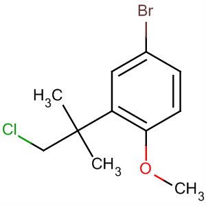 4-Bromo-2-(1-chloro-2-methylpropan-2-yl)-1-methoxybenzene Structure,68505-83-9Structure