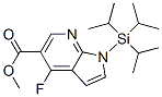 1H-Pyrrolo[2,3-b]pyridine-5-carboxylic acid, 4-fluoro-1-[tris(1-methylethyl)silyl]-, methyl ester Structure,685513-92-2Structure