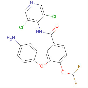 N-(3,5-dichloropyridin-4-yl)-4-difluoromethoxy-8-aminodibenzo[b,d]furan-1-carboxamide Structure,685875-03-0Structure