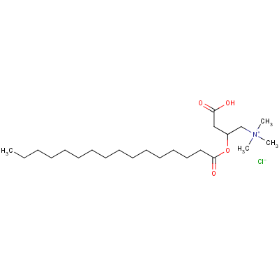 3-Carboxy-n,n,n-trimethyl-2-[(1-oxohexadecyl)oxy]-1-propanaminium chloride (1:1) Structure,6865-14-1Structure