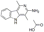 3-Amino-1,4-dimethyl-5H-pyrido[4,3-b]indole, acetate Structure,68808-54-8Structure