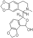 (6R,8S)-6,8-二氫-6-[(5S)-5,6,7,8-四氫-6-甲基-1,3-二氧雜環(huán)戊并[4,5-g]異喹啉-5-基]呋喃并[3,4-e]-1,3-苯并二氧雜環(huán)戊烯-8-醇結(jié)構(gòu)式_6883-44-9結(jié)構(gòu)式