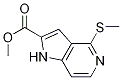 4-(Methylthio)-1h-pyrrolo[3,2-c]pyridine-2-carboxylic acid methyl ester Structure,688356-98-1Structure