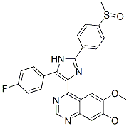 (9ci)-4-[5-(4-氟苯基)-2-[4-(甲基亞磺?；?苯基]-1H-咪唑-4-基]-6,7-二甲氧基喹唑啉結構式_688359-17-3結構式