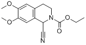 1-Cyano-2-ethoxycarbonyl-6,7-dimethoxy-1,2,3,4-tetrahydroisoquinoline Structure,68881-59-4Structure