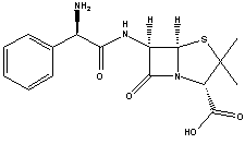 Ampicillin Structure,69-53-4Structure