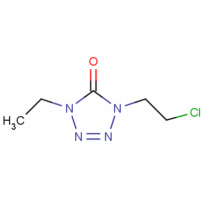 1-(2-Chloroethyl)-4-ethyl-1,4-dihydro-5h-tetrazol-5-one Structure,69049-03-2Structure