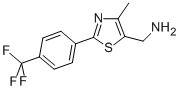 (4-Methyl-2-[4-(trifluoromethyl)phenyl]-1,3-thiazol-5-yl)methanamine Structure,690632-25-8Structure