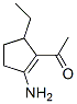 Ethanone, 1-(2-amino-5-ethyl-1-cyclopenten-1-yl)-(9ci) Structure,690660-94-7Structure