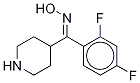 (E)-4-(2,4-difluorobenzoyl)piperidine oxime Structure,691007-07-5Structure