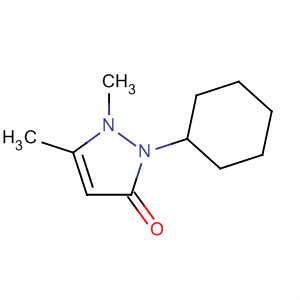 2-Cyclohexyl-1,5-dimethyl-1,2-dihydro-pyrazol-3-one Structure,69121-56-8Structure