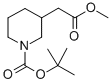 1-[(1,1-Dimethylethoxy)carbonyl]-3-Piperidineacetic acid methyl ester Structure,691876-16-1Structure