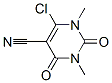 6-Chloro-1,3-dimethyl-2,4-dioxo-1,2,3,4-tetrahydropyrimidine-5-carbonitrile Structure,69337-31-1Structure