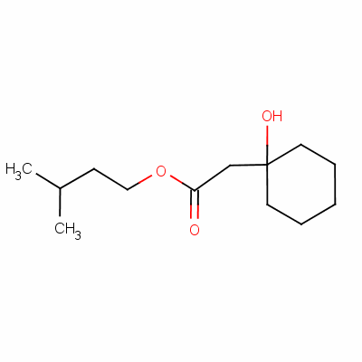 Cyclohexaneacetic acid,1-hydroxy-, 3-methylbutyl ester Structure,6946-66-3Structure