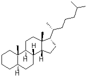 (5R,8R,9S,10S,13R,14R,17S)-17-[(1R)-1,5-二甲基己基]-10,13-二甲基-2,3,4,5,6,7,8,9,11,12,14,15,16,17-十四氫-1H-環(huán)戊二烯并[a]菲結(jié)構(gòu)式_69483-47-2結(jié)構(gòu)式