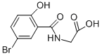 5-Bromo-2-hydroxyhippuric acid Structure,69507-30-8Structure