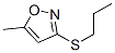 Isoxazole, 5-methyl-3-(propylthio)-(9ci) Structure,69528-71-8Structure