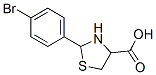 2-(4-Bromophenyl)-1,3-thiazolane-4-carboxylic acid Structure,69570-83-8Structure