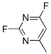 Pyrimidine, 2,4-difluoro-6-methyl- (7ci,8ci,9ci) Structure,696-80-0Structure