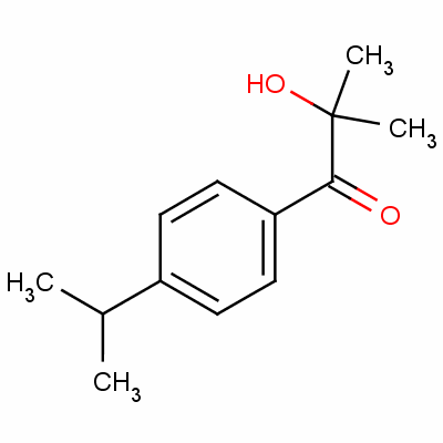 1-(4-異丙基苯基)-2-羥基-2-甲基-1-丙酮結(jié)構(gòu)式_69673-85-4結(jié)構(gòu)式