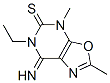 (9ci)-6-乙基-6,7-二氫-7-亞氨基-2,4-二甲基-噁唑并[5,4-d]嘧啶-5(4h)-硫酮結構式_698365-69-4結構式