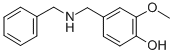 4-(Benzylaminomethyl)-2-methoxyphenol Structure,69875-94-1Structure