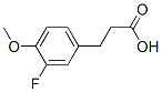 3-(3-Fluoro-4-methoxyphenyl)propionic acid Structure,69888-90-0Structure