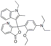 7-(4-(二乙基氨基)-2-乙氧基苯基)-7-(1-乙基-2-甲基-1H-吲哚-3-基)呋喃并[3,4-b]吡啶-5(7h)-酮結(jié)構(gòu)式_69898-40-4結(jié)構(gòu)式