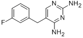 2,4-Diamino-5-(3-fluorobenzyl)pyrimidine Structure,69945-57-9Structure