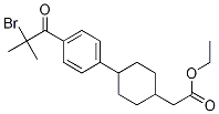 4-[4-(2-Bromo-2-methyl-1-oxopropyl)phenyl]-cyclohexaneacetic acid ethyl ester Structure,701232-18-0Structure