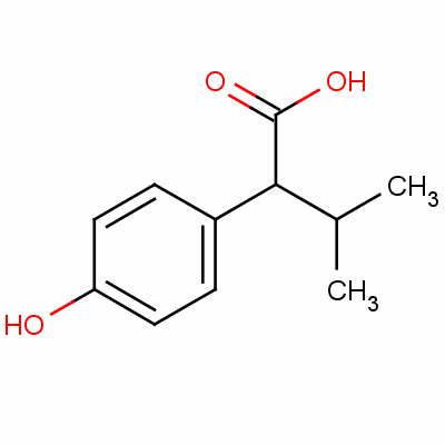 2-(P-hydroxyPhenyl)isovaleric acid Structure,70124-98-0Structure