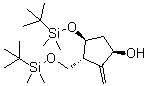 (1R,3r,4s)-4-((tert-butyldimethylsilyl)oxy)-3-(((tert-butyldimethylsilyl)oxy)methyl)-2-methylenecyclopentanol Structure,701278-56-0Structure