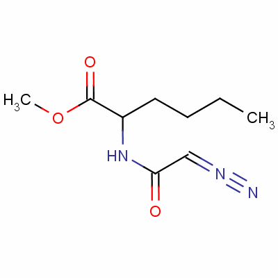 Diazoacetyl-dl-norleucine methyl ester Structure,7013-09-4Structure