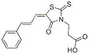 3-[4-氧代-5-(3-苯基亞烯丙基)-2-硫氧代-3-噻唑烷]-丙酸結(jié)構(gòu)式_7025-17-4結(jié)構(gòu)式