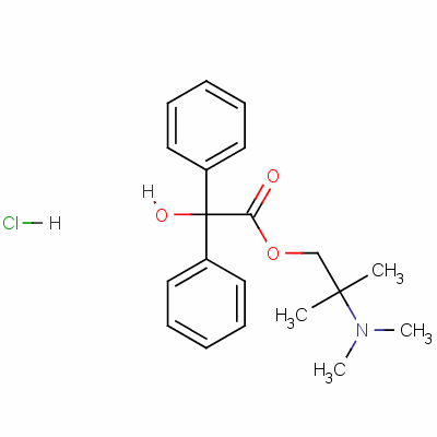 2-(Dimethylamino)-1,1-dimethylethyl diPhenylglycolate hydrochloride Structure,70280-88-5Structure