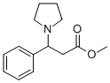 Methyl 3-phenyl-3-(pyrrolidin-1-yl)propanoate Structure,7032-65-7Structure