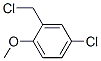 4-Chloro-2-(chloromethyl)-1-methoxybenzene Structure,7035-11-2Structure