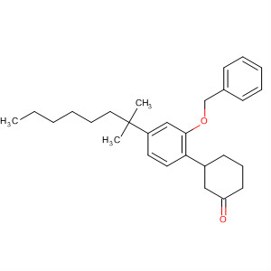 3-[4-(1,1-Dimethylheptyl)-2-(phenylmethoxy)phenyl]cyclohexanone Structure,70434-13-8Structure