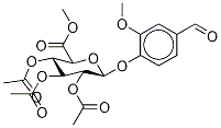 4-Formyl-2-methoxyphenyl beta-d-glucopyranosiduronic acid triacetate methyl ester Structure,704885-44-9Structure