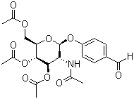 4-甲酰基苯基 2-乙酰氨基-3,4,6-三-o-乙?；?2-脫氧-beta-d-吡喃葡萄糖苷結(jié)構(gòu)式_70622-68-3結(jié)構(gòu)式