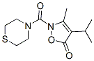 Thiomorpholine, 4-[[3-methyl-4-(1-methylethyl)-5-oxo-2(5h)-isoxazolyl]carbonyl]- (9ci) Structure,706804-31-1Structure