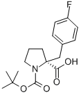 (S)-1-boc-2-(4-fluorobenzyl)-2-pyrrolidinecarboxylic acid Structure,706806-65-7Structure