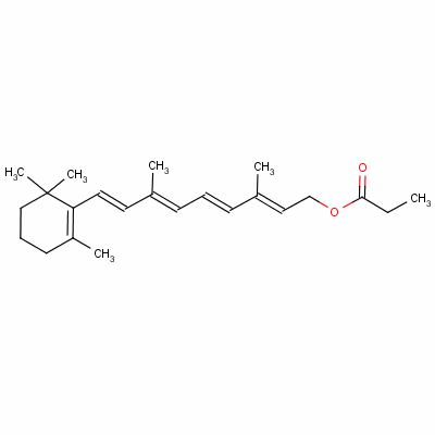 視黃基丙酸酯結(jié)構(gòu)式_7069-42-3結(jié)構(gòu)式