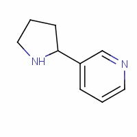 (R)-3-(吡咯烷-2-基)吡啶結(jié)構(gòu)式_7076-23-5結(jié)構(gòu)式