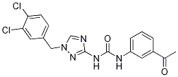 1-(3-Acetylphenyl)-3-(1-(3,4-dichlorobenzyl)-1h-1,2,4-triazol-3-yl)urea Structure,708221-39-0Structure