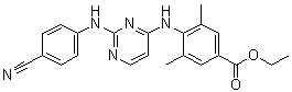 Ethyl 4-(2-(4-cyanophenylamino)pyrimidin-4-ylamino)-3,5-dimethylbenzoate Structure,708254-90-4Structure